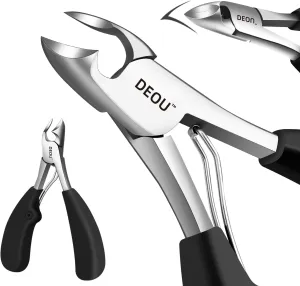 DEOU Heavy Duty Large Opening toenail Clippers, Suitable for Embedded Growth and Rough Nails, Home Pedicure Tools for Men, Women, Elderly Newly Upgraded Stainless Steel (Nail Clippers Gift Box)