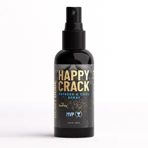 Derm Dude Happy Crack Refresh & Cool Butt Spray | With Soothing Witch Hazel | Formulated With All-Natural DeoPlex for Odor Control | Deodorant & Odor Eliminator Spray - MVP Scent, 2 oz (1 pack)