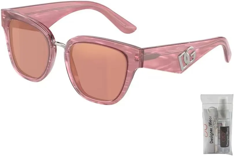 Dolce & Gabbana DG4437 Square Sunglasses for Women   BUNDLE With Designer iWear Eyewear Kit
