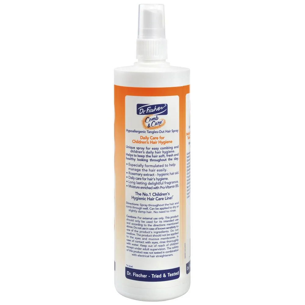 Dr. Fischer Kids & Baby Hair Detangler Spray, Leave-In Conditioner Mist for Conditioning, Detangling and Curl Defining, The Frizz Free Tangle Tamer with Rosemary 11.5 fl.oz