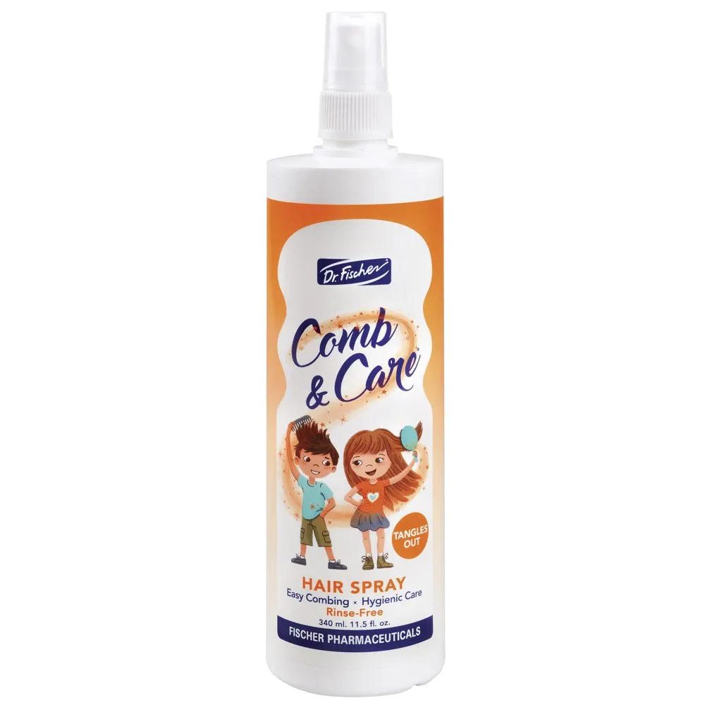 Dr. Fischer Kids & Baby Hair Detangler Spray, Leave-In Conditioner Mist for Conditioning, Detangling and Curl Defining, The Frizz Free Tangle Tamer with Rosemary 11.5 fl.oz