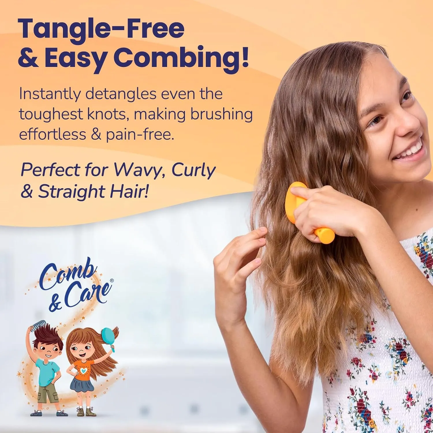 Dr. Fischer Kids & Baby Hair Detangler Spray, Leave-In Conditioner Mist for Conditioning, Detangling and Curl Defining, The Frizz Free Tangle Tamer with Rosemary 11.5 fl.oz