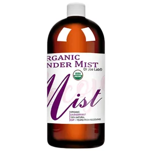 Dr Joe Lab Organic Lavender Mist - USDA Certified - Face Spray - Moisturize Sensitive Dry Skin - Pillow Relaxation - Soothing - Pure Essential Oil & Glycerin - Packaging May Vary. (32 oz)