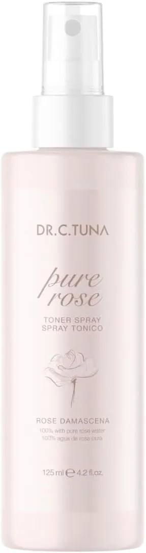 Dr.C.Tuna Pure Rose Toner Spray with Rose Damascena, 4.2 fl oz, 125ml
