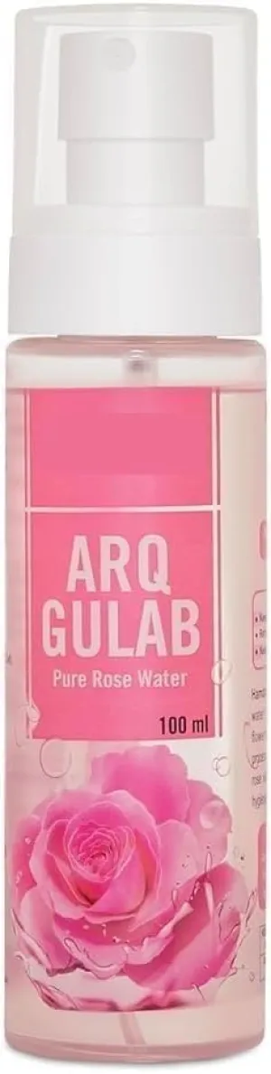 e Water for Face | 100 ml | Bulgarian Rose for Youthful & Healthy Skin | Face Mist Toner Spray | Hydrates & Tighten Pores - Pack of 1, Pink