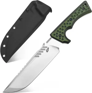 Eafengrow EF146 Fixed Blade Knife Sleipner Steel Blade G10 Handle Full Tang EDC Straight Knife for Working Camping Bushcraft