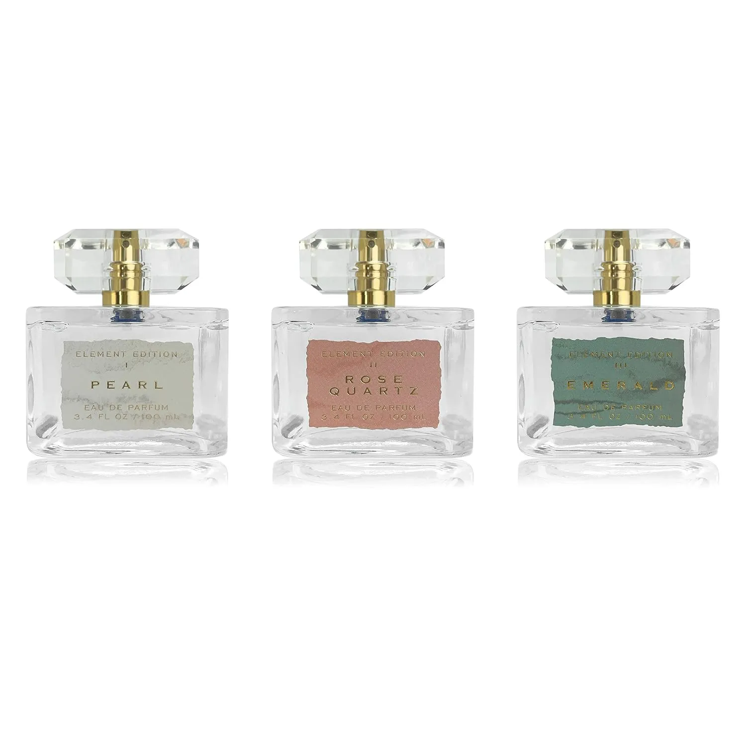 Element Edition Women's Perfume Spray - Rose Quartz, 3.4 oz 100 ml - Calming and Relaxing Fragrance with a Blending of Pear, Pink Freesia, and White Woods - Tru Fragrance & Beauty