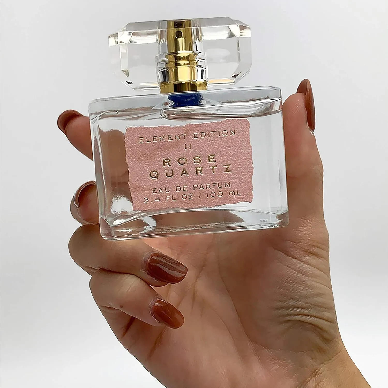 Element Edition Women's Perfume Spray - Rose Quartz, 3.4 oz 100 ml - Calming and Relaxing Fragrance with a Blending of Pear, Pink Freesia, and White Woods - Tru Fragrance & Beauty