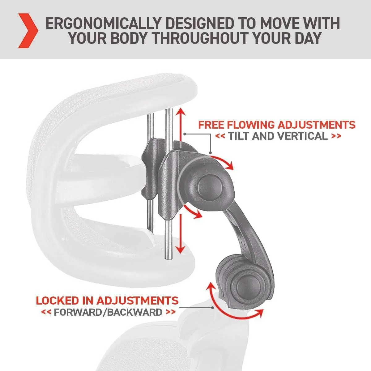 Engineered Now The Original Headrest for The Herman Miller Aeron Chair (H4 for Remastered, Carbon)