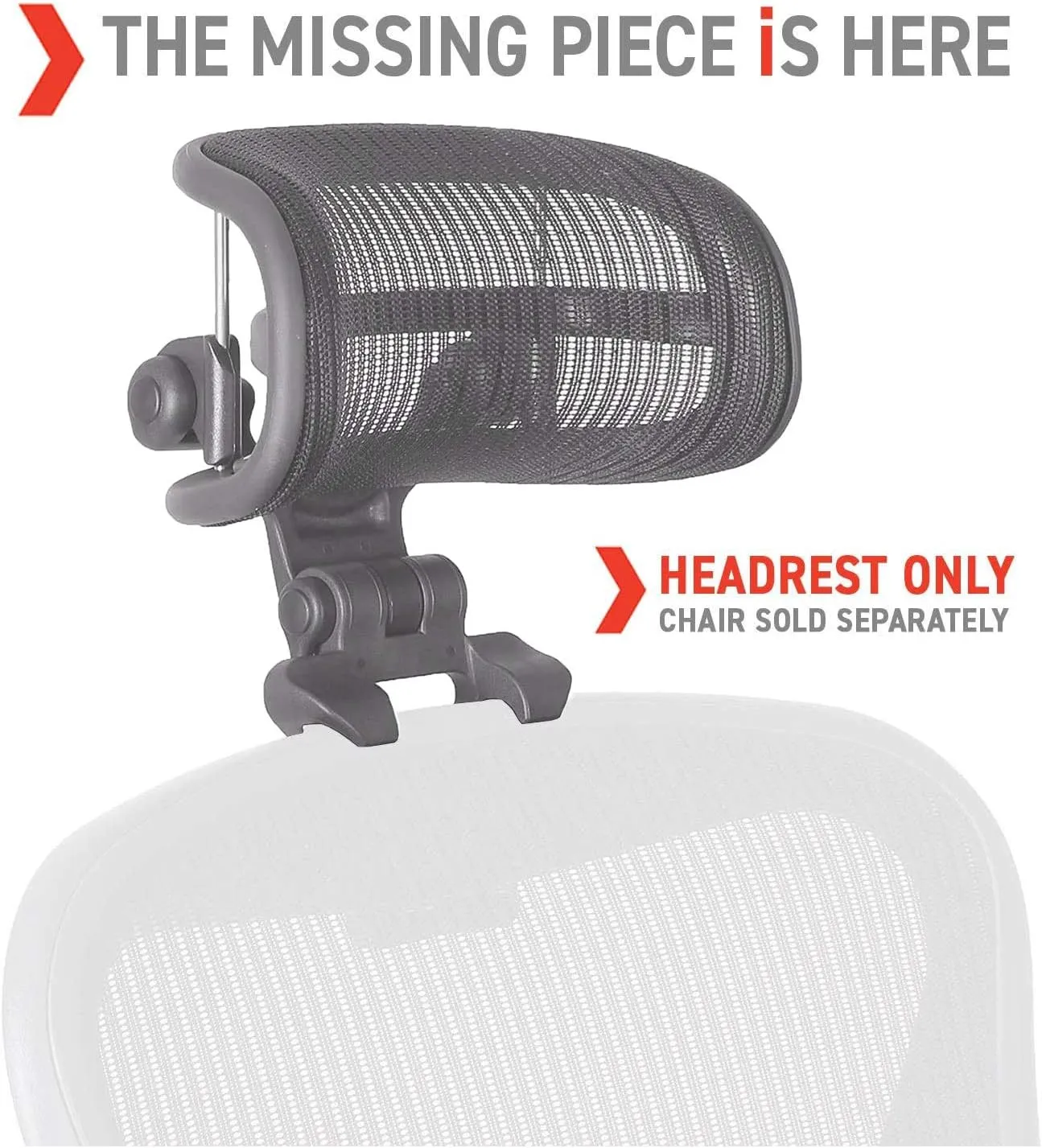 Engineered Now The Original Headrest for The Herman Miller Aeron Chair (H4 for Remastered, Carbon)