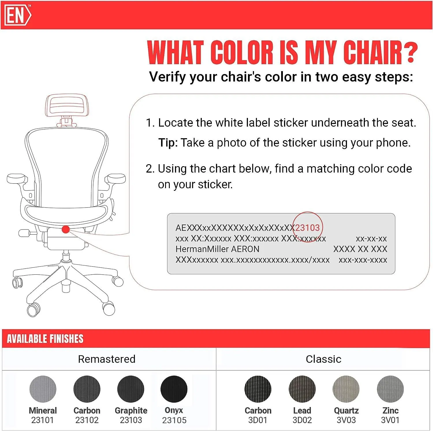 Engineered Now The Original Headrest for The Herman Miller Aeron Chair (H4 for Remastered, Carbon)