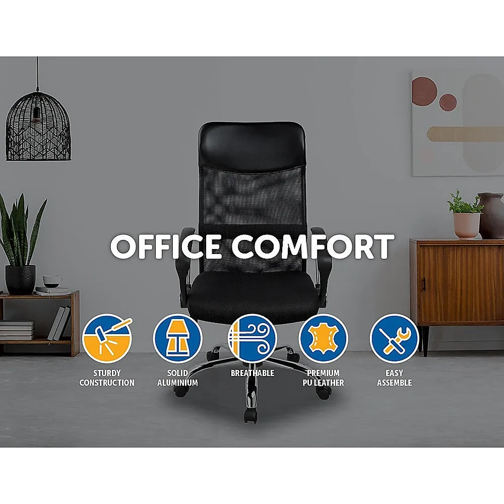 Ergonomic Mesh PU Leather Office Chair