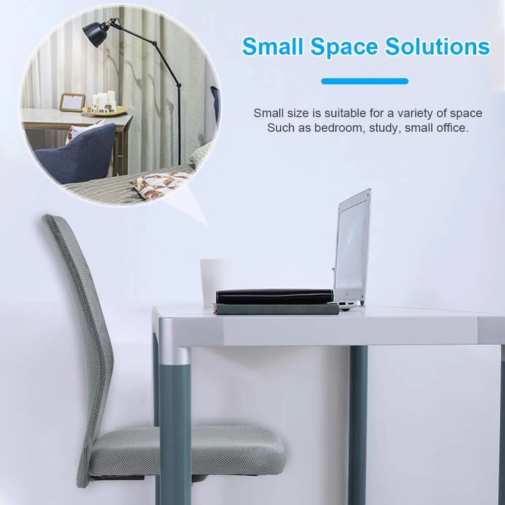 Ergonomic Office Chair Desk Chair Mesh Computer Chair Back Support Modern Executive Mid Back Rolling Swivel Chair for Women, Men (Grey)