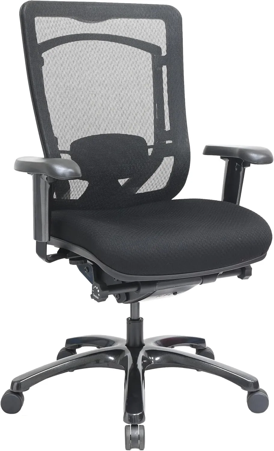 Eurotech Seating Monterey Swivel Ergonomic Office Chair with TEMPUR® Cushioned Seat, Mesh Back, and Synchro Tilt, 360-Degree Swivel Executive Task Office Chair, Black