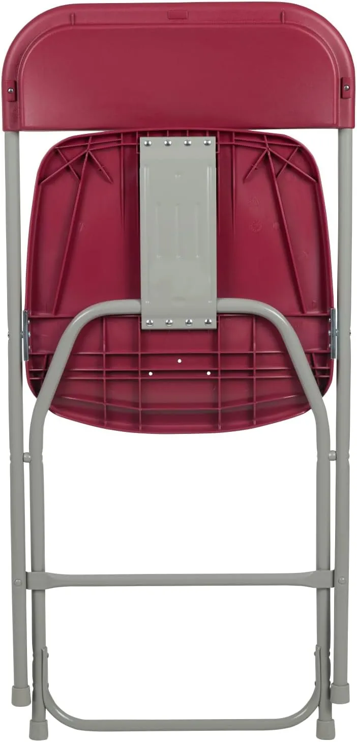 Flash Furniture Hercules Series Plastic Folding Chair - Red - 6 Pack 650LB Weight Capacity Comfortable Event Chair-Lightweight Folding Chair