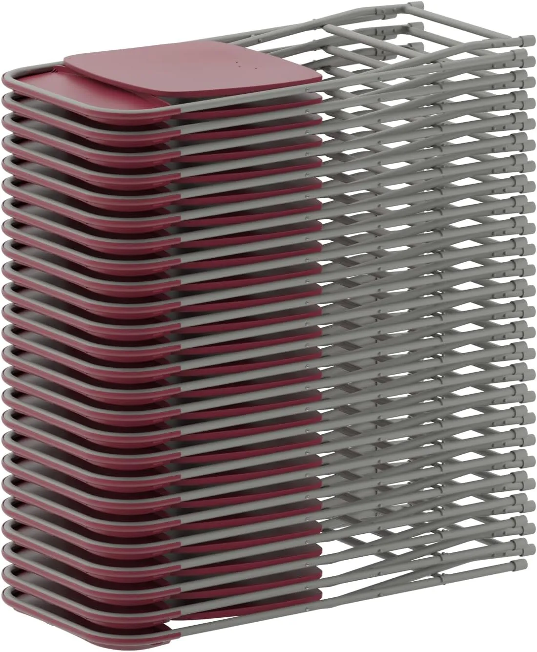 Flash Furniture Hercules Series Plastic Folding Chair - Red - 6 Pack 650LB Weight Capacity Comfortable Event Chair-Lightweight Folding Chair