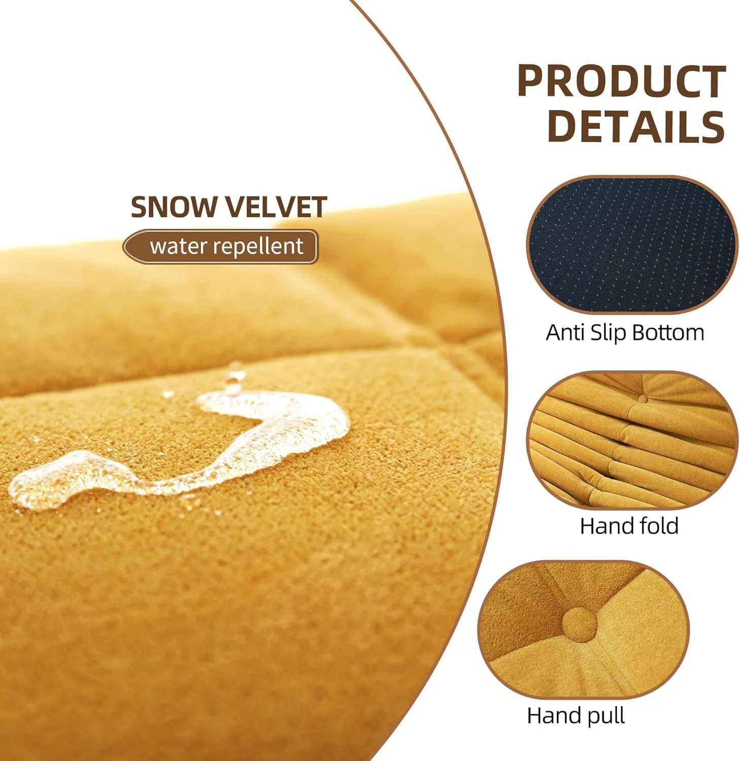 Floor Sofa Bean Bag Chair for Adults Fireside Bean Bag Lounger Memory Foam Chair for Home, Office, Apartment or Gaming Venue