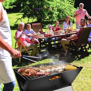 Foldable Portable BBQ Barbecue Grill