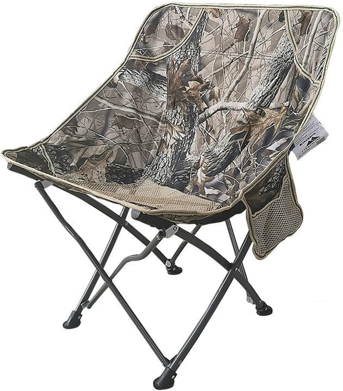 Folding Chair Outdoor Single Casual and Portable Folding Chair Picnic Barbecue Couch Beach Fishing Moon Chair Butterfly Chair, Lake Blue Mesh