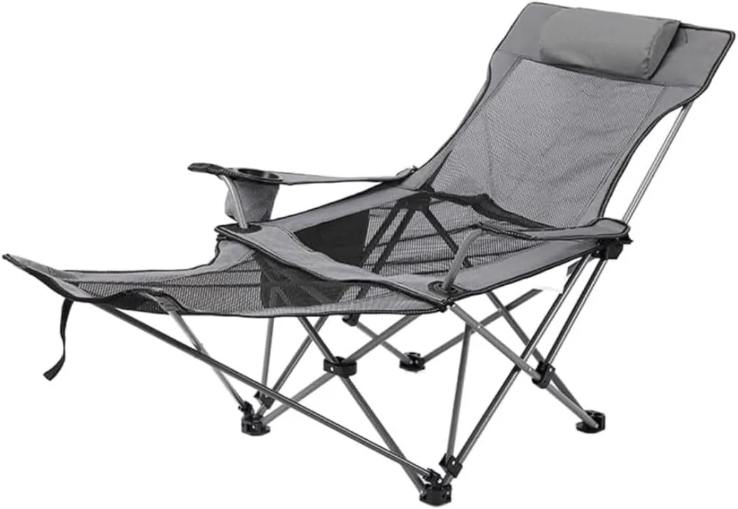 Folding Chairs Outdoor Folding Recliner Chair Camping Folding Chair Beach Sun Patio Chaise Lounge Chair Pool Lawn Lounger Hiking Lawn Beach