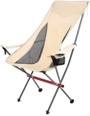 Folding Chairs Outdoor Outdoor Camping High Back Chair Portable Ultralight Seat Backpacking Chair with Soft Armrests for Hiking Hiking Lawn Beach