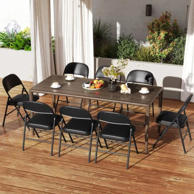 Folding Chairs Padded Party Chairs with Metal Frame