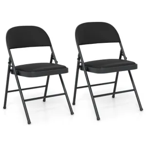 Folding Chairs Padded Party Chairs with Metal Frame