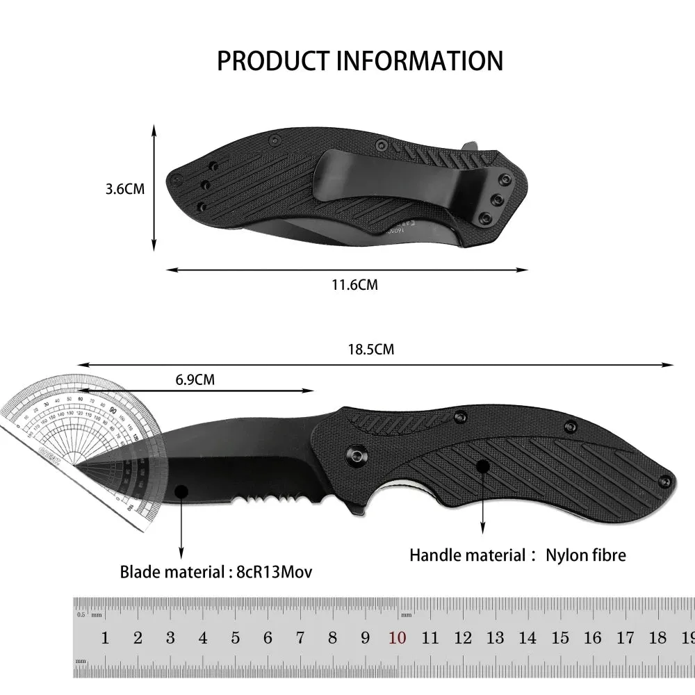Folding EDC Knife with Nylon Fiber Handle for Daily Use
