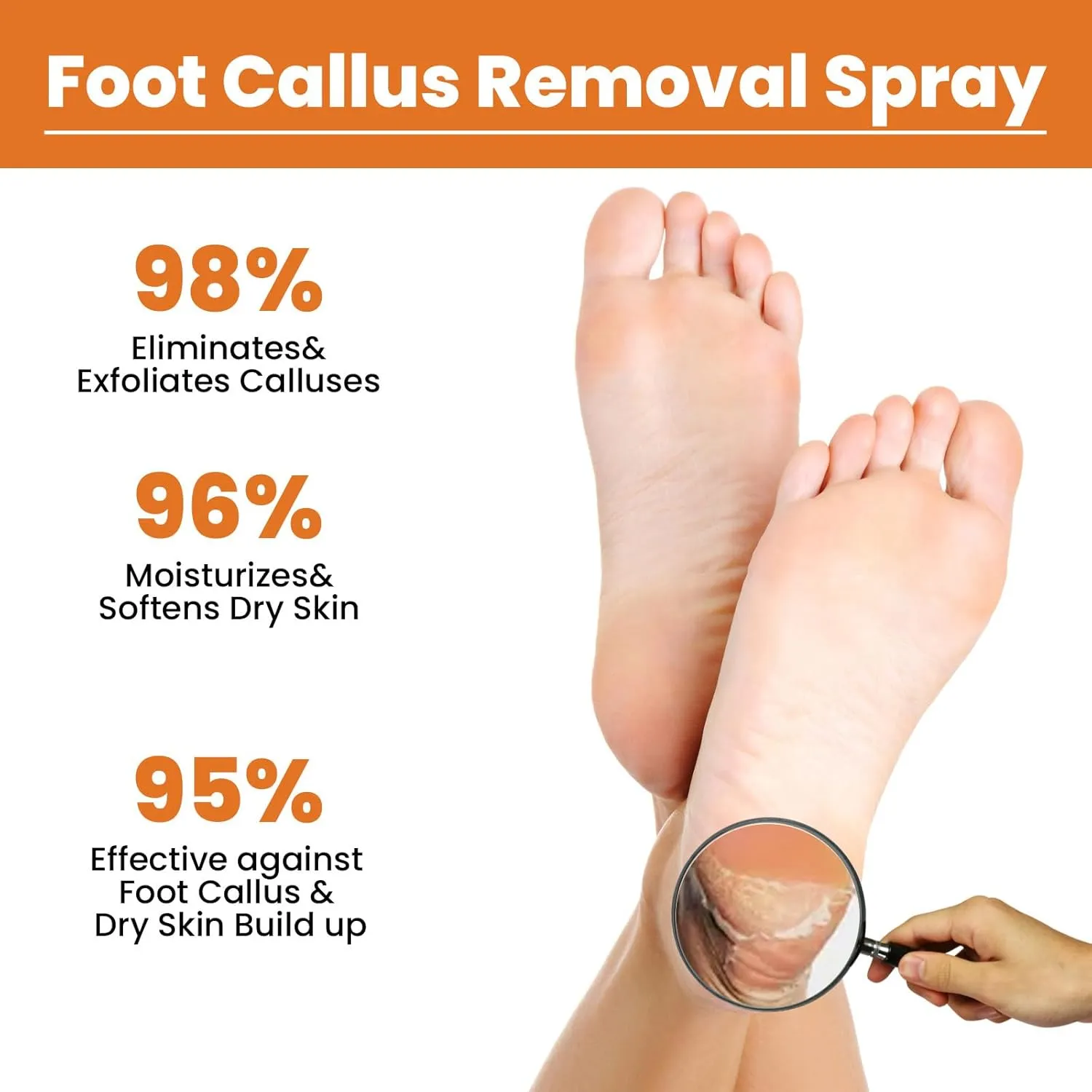 Foot Callus Removal Spray,Foot Peeling Spray Oil,Foot Heel Callus Remover Spray,Foot Peel Spray Remove Dead Skin,Suitable For Dry Rough Heels And Dry Toe Skin (3PCS)