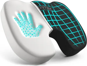 FORTEM Office Chair Cushion, Memory Foam Seat Cushion, Non Slip Sitting Pillow for Gaming, Car Seat, Computer Chair Pad, Sciatica and Tailbone Support, Washable Cover