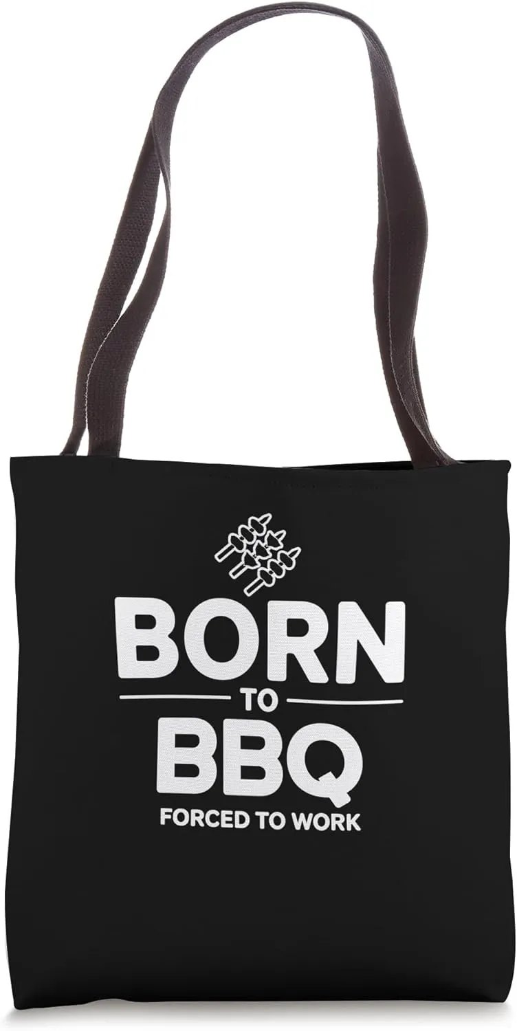 Funny Grill Master Born To BBQ Forced To Work Tote Bag