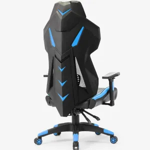 Gameing Chair Office Chair Ergonomic Leather Cushion High Load Bearing Nylon Feet Computer Chair Breathable Mesh E-Sports Chair (Color : Red)