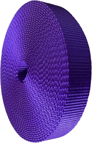 GGR Supplies Heavy Weight Duty Nylon Webbing Ideal for DIY Outdoor Projects. 1" Wide in 17 Colors.