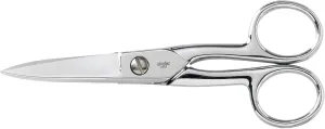 Gingher Craft Scissors with Protective Sheath - 5" Knife Edge Scissors for Fabric, Thread, and Needlework Yarn Cutting - Silver
