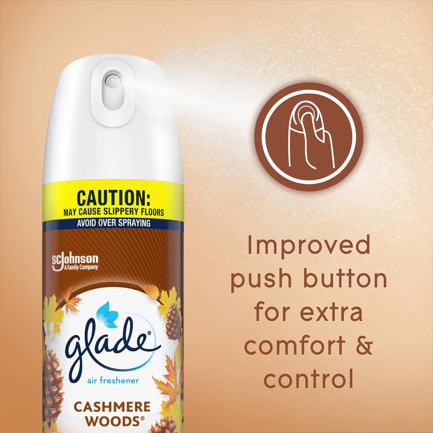 Glade Air Freshener Room Spray, Cashmere Woods, 8.3 oz, 6 Count