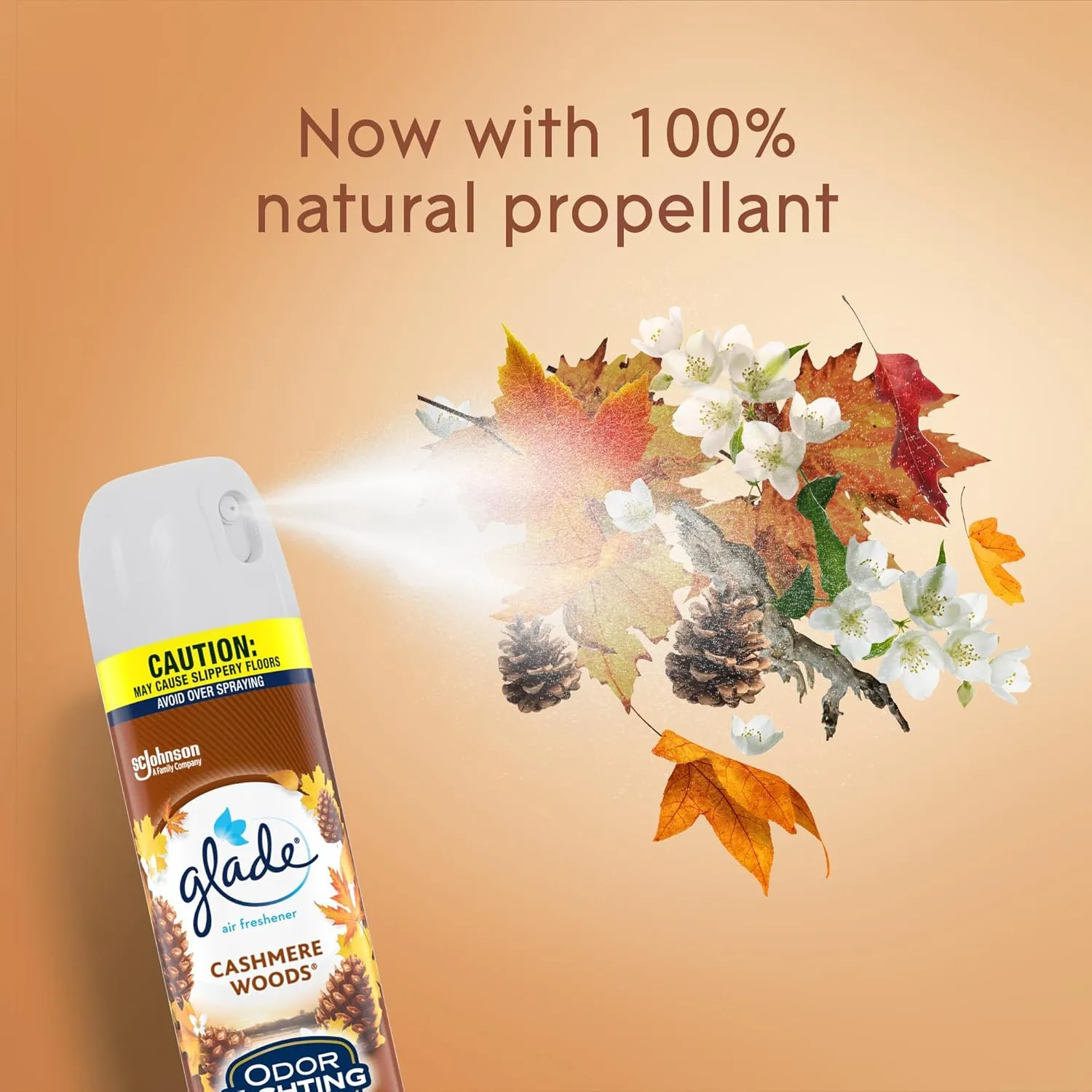Glade Air Freshener Room Spray, Cashmere Woods, 8.3 oz, 6 Count