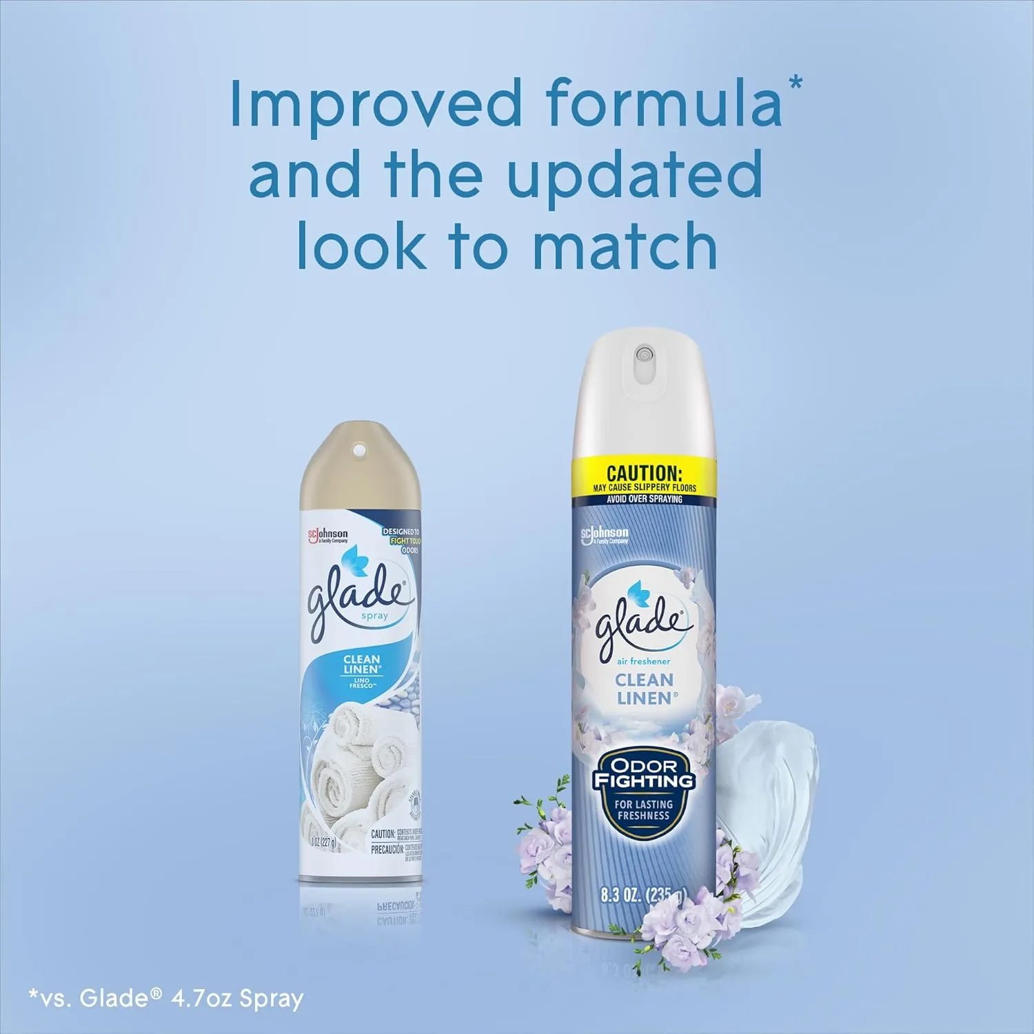 Glade Air Freshener Room Spray, Clean Linen, 8.3 oz, 6 Count