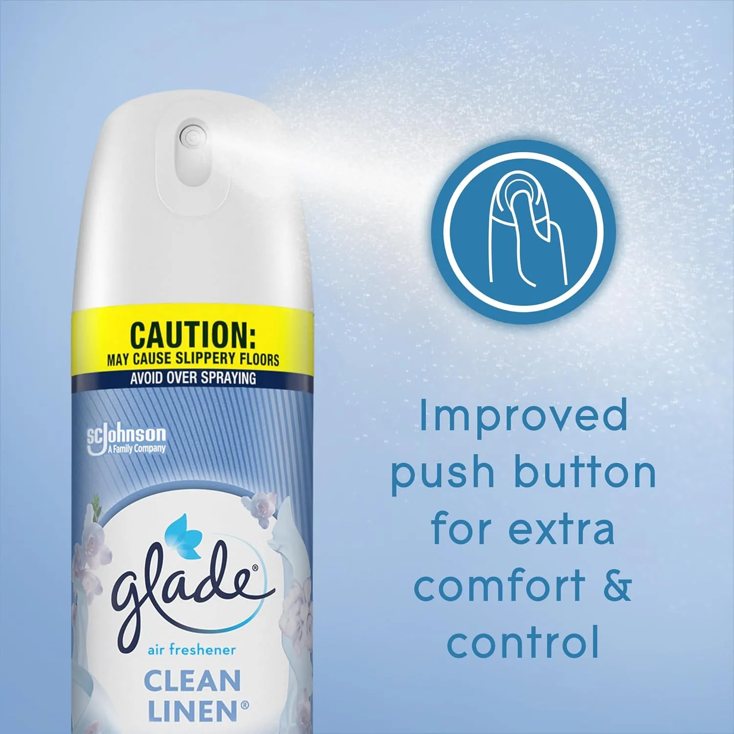 Glade Air Freshener Room Spray, Clean Linen, 8.3 oz, 6 Count