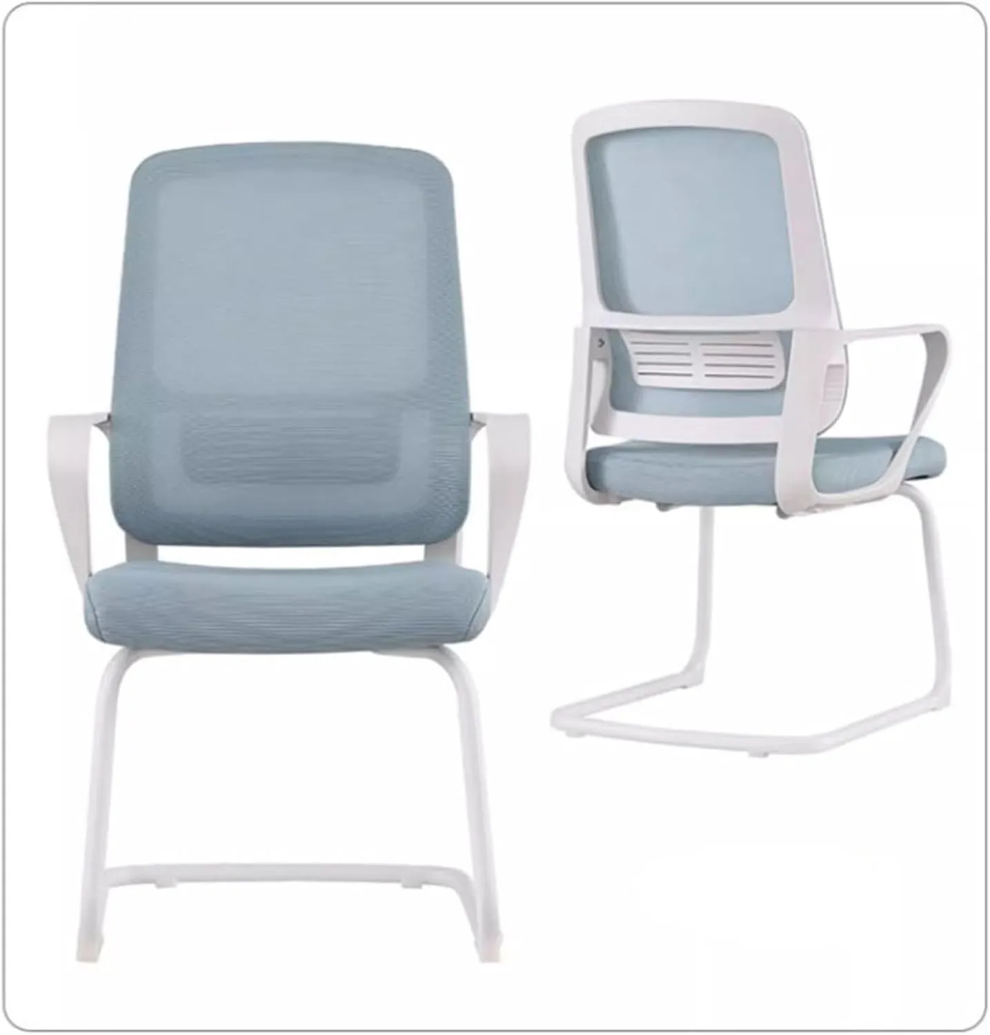 GLigeT Executive Desk Chair Simple and Modern Office Swivel Chair for Staff Office Chair Lumbar Computer Chair Fashion with Colorful Mesh Chair Office Chair (Color : Bigblue Mug)