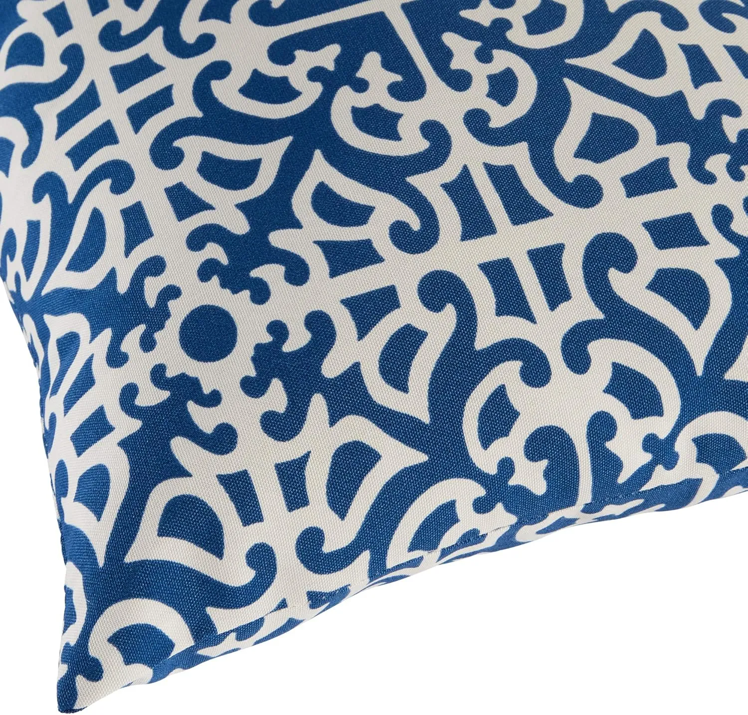 Greendale Home Fashions Outdoor 19x12 inch Rectangle Decorative Throw Pillow, 2-Pack, Azure 2 Count