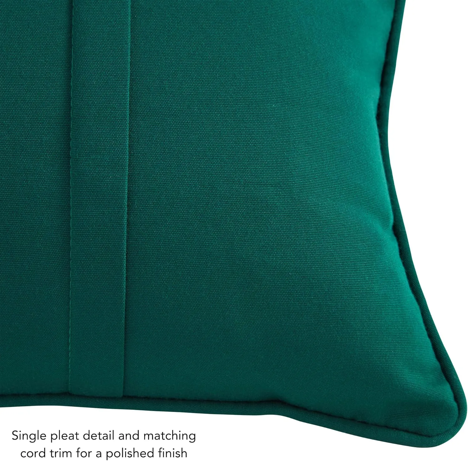 Greendale Home Fashions Sunbrella 20" Square Outdoor Throw Pillow with Removable Cover (Set of 2), Canvas Forest 2 Count