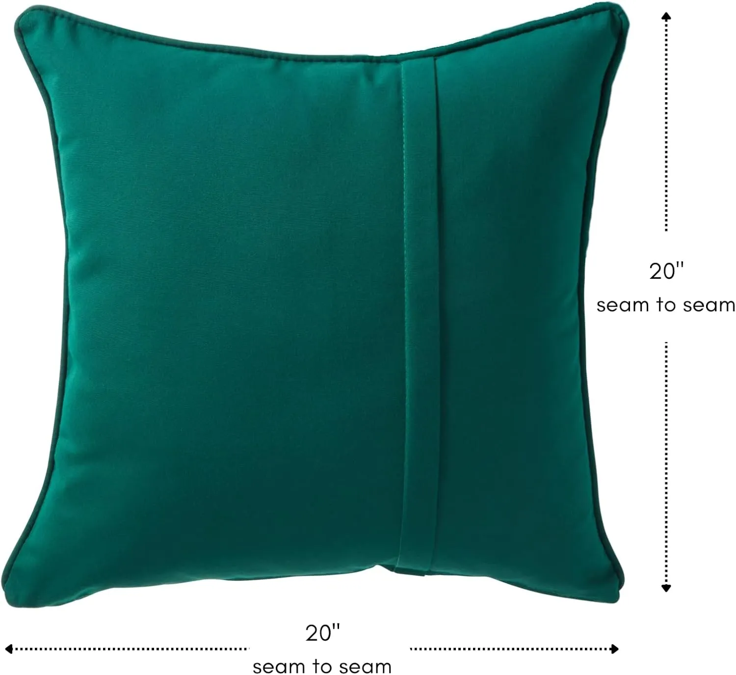 Greendale Home Fashions Sunbrella 20" Square Outdoor Throw Pillow with Removable Cover (Set of 2), Canvas Forest 2 Count