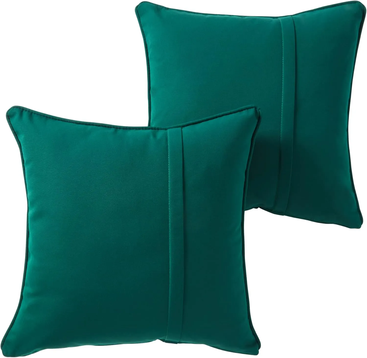 Greendale Home Fashions Sunbrella 20" Square Outdoor Throw Pillow with Removable Cover (Set of 2), Canvas Forest 2 Count