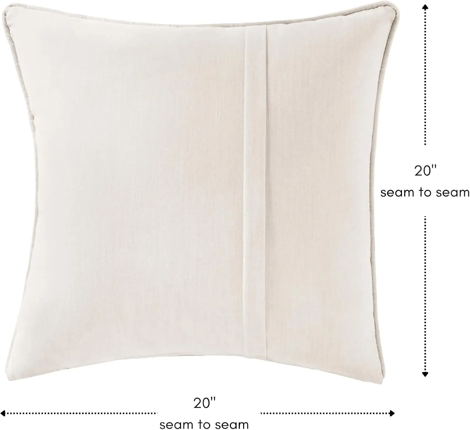 Greendale Home Fashions Sunbrella 20" Square Outdoor Throw Pillow with Removable Cover (Set of 2), Cast Pumice 2 Count