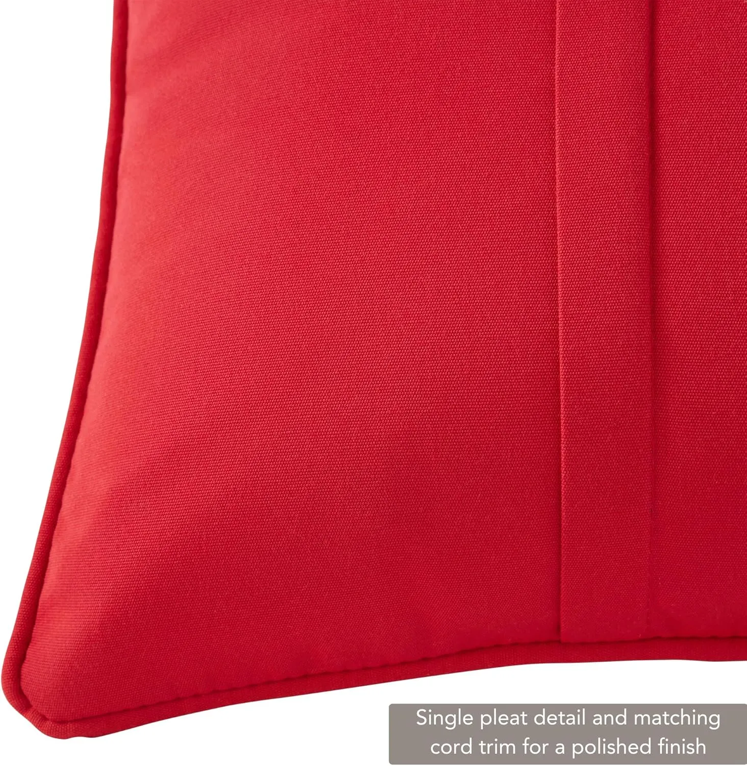 Greendale Home Fashions Sunbrella 21" x 14" Rectangle Outdoor Throw Pillow with Removable Cover (Set of 2), Canvas Jockey Red 2 Count