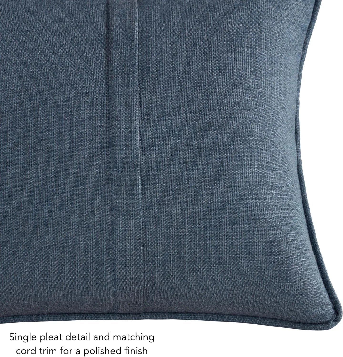 Greendale Home Fashions Sunbrella 21" x 14" Rectangle Outdoor Throw Pillow with Removable Cover (Set of 2), Spectrum Denim 2 Count