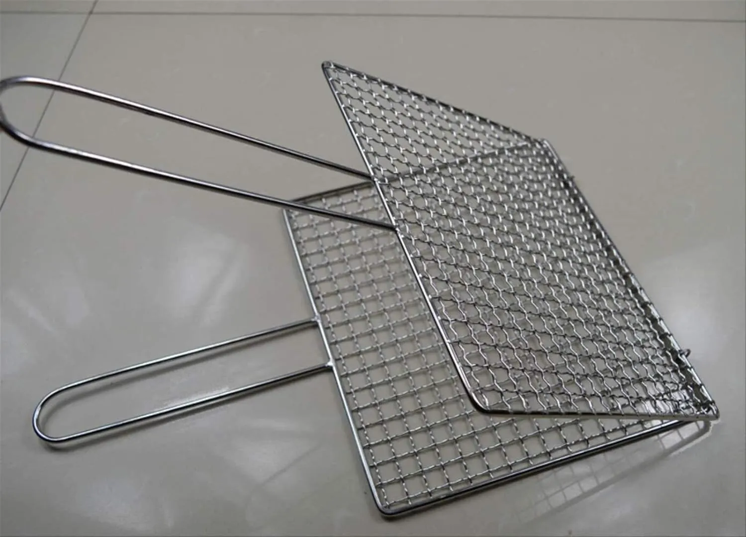 Grill Basket,BBQ Grill Rack, Barbecue mesh Clip,304 Stainless Steel Grilled Vegetables Clip Barbecue Grill Grillfish Net Barbecue