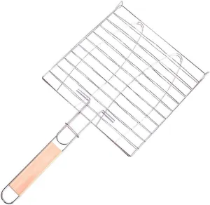 Grill Basket,BBQ Grill Rack, Barbecue mesh Clip,Barbecue Clip Stainless Steel Clip Barbecue Tool Accessories Grilled Fish Clip Pisces Grillgrill Net Clip
