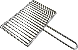Grill Basket,BBQ Grill Rack, Barbecue mesh Clip,Grilled Fish Clip Stainless Steel Home Barbecue Meat Bar Bout Stool Appliances Supplies Accessories