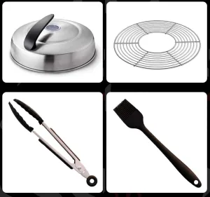 Grillerette Pro - "The Smartest Portable BBQ Grill" - Lid & Accessories Kit